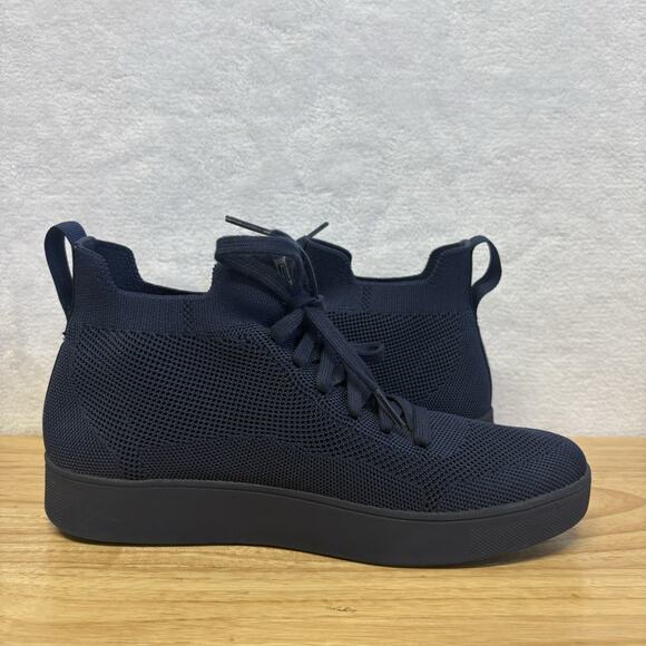 FitFlop Rally High Top Sneaker Midnight Navy Blue Women’s Size 7.5 - Picture 7 of 11